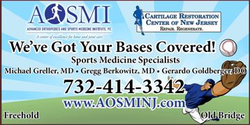 AOSMI Physicians Gerardo Goldberger, Gregg Berkowitz and Michael Greller support the Marlboro Mustangs