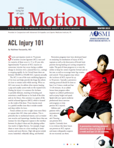 In Motion: ACL Injury 101