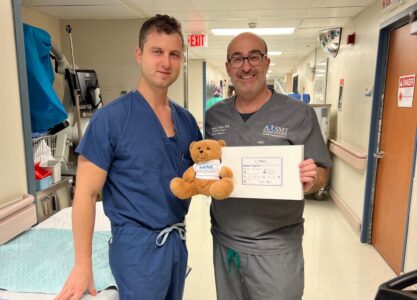 Michael Greller, MD, FAAOS, and Garret Sobol, MD, of AOSMI Are the First in Monmouth County, NJ to Perform Innovative BEAR® Implant to Treat ACL Tears