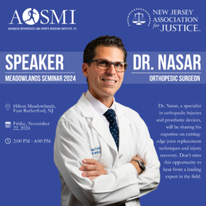 AOSMI at NJAJ Meadowlands Seminar 2024: Featuring Dr. Alan Nasar