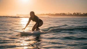 Surfer shoulder pain Belmar NJ during repetitive ocean paddling